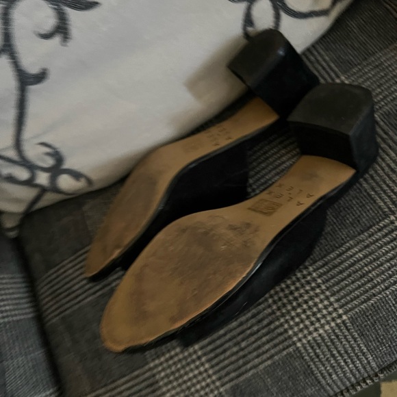 Black Suede Alex Alex black mules size 9M - Picture 3 of 3